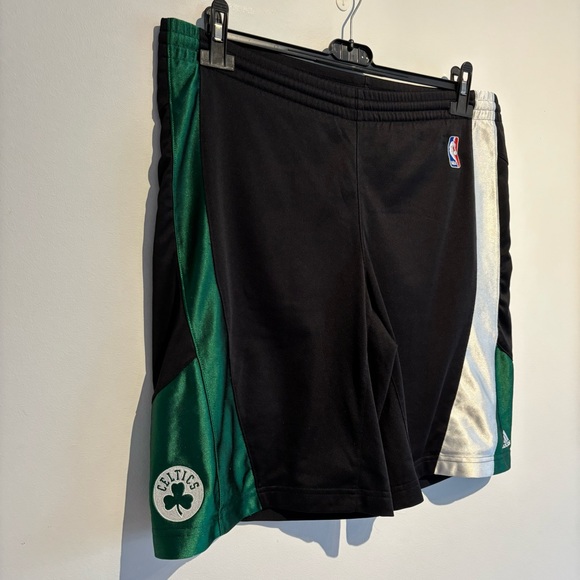 2007 NBA Boston Celtics Adidas Practice Shorts Black Small Vintage - Picture 2 of 11